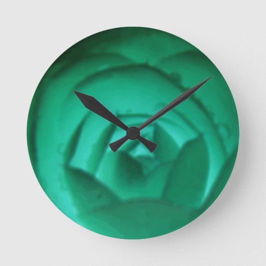 Camellia Hypnotic Wall Clock Ronde Klok (Voorkant)