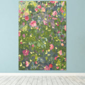 Camellia in Bloem 2014 Canvas Afdruk (Insitu (Houten vloer))