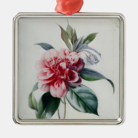 Camellia Metalen Ornament (Voorkant)