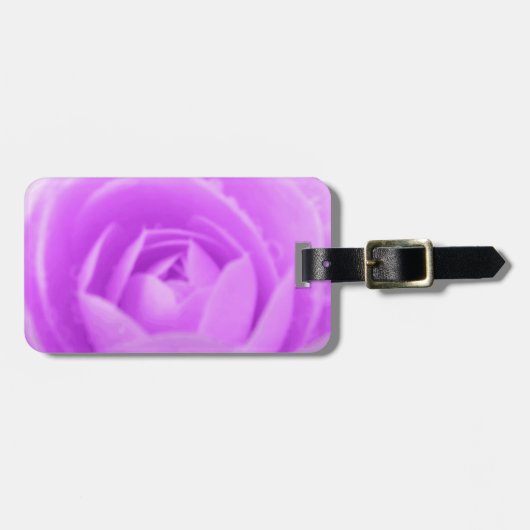 Camellia Paars Custom Bagagelabel (Voorkant horizontaal)