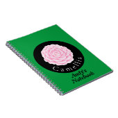 Camellia prachtig bloemontwerp notitieboek (Rechterzijde)