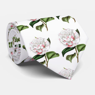 Camellia Print Stropdas