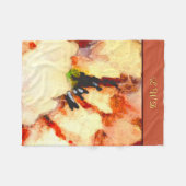 Camellia Prose - Sans Pros (monogram) Fleece Deken (Voorkant (Horizontaal))