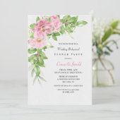 Camellia Rehearsal Dinner Party Kaart (Staand voorkant)