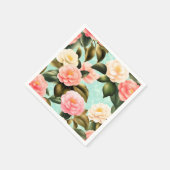 Camellia Retro Pastel Servet (Hoek)