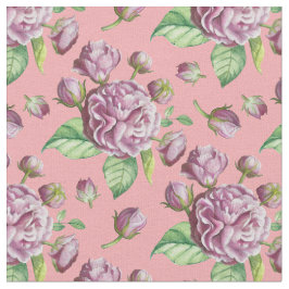 Camellia Roos Garden Flowers Fabric Stof