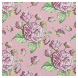 Camellia Roos Garden Flowers Fabric Stof