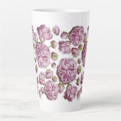 Camellia Roos Garden Flowers Latte Mok (Voorkant)