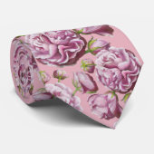 Camellia Roos Garden Flowers Stropdas (Opgerold)