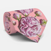 Camellia Roos Garden Flowers Stropdas (Opgerold)