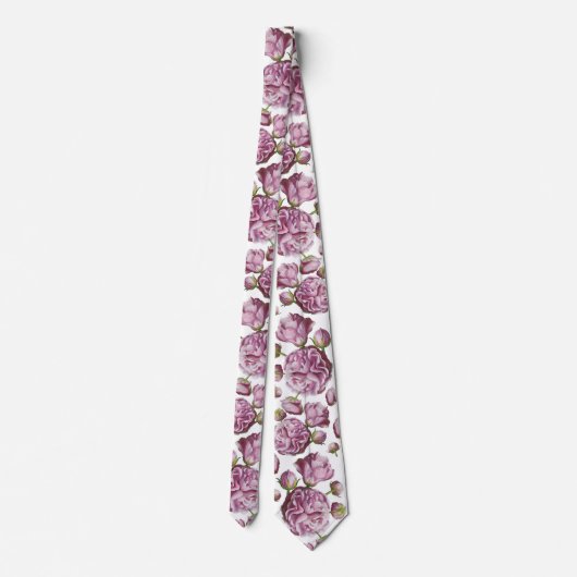 Camellia Roos Garden Flowers Stropdas (Achterkant)