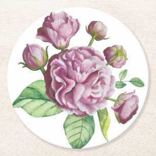 Camellia Rozen Tuin Bloemen Ronde Kartonnen Onderzetter