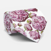 Camellia Rozen Tuin Bloemen  Stropdas (Opgerold)