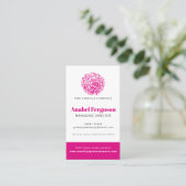 Camellia schoonheid gezondheid bedrijf foto op maa visitekaartje (Staand voorkant)