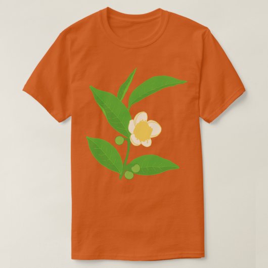 Camellia Sinensis Illustratie T-shirt (Design voorkant)