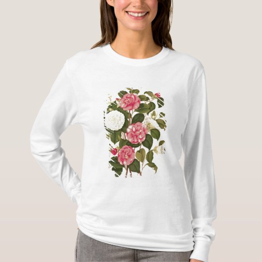Camellia uit "A Monograph on the Genus" T-shirt (Voorkant)