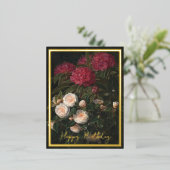 Camellias en Rhododendrons Folie Feestdagen Briefkaart (Staand Voorkant)