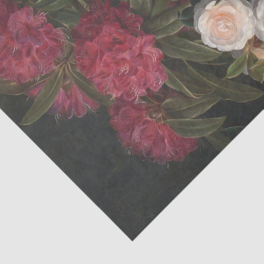 Camellias en Rhododendrons, ontkoppeling Tissuepapier (Detail)