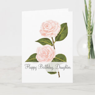 Camellias in Bloom Dochter Birthday Kaart