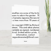 CAMELLIAS KAART (Achterkant)