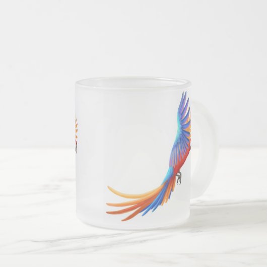 Camelot Hybrid Macaw Frosted Glass Mok (Voorkant rechts)