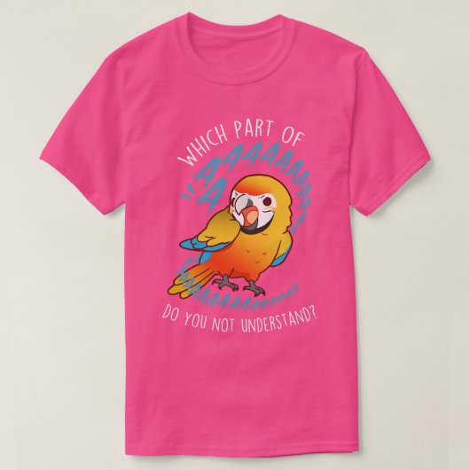 Camelot Macaw Parrot Aaaa T-shirt (Design voorkant)