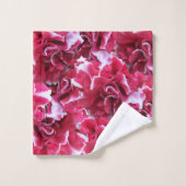 Camelot Red Floral Bad Handdoek (Wasdoekje)