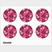 Camelot Red Floral Ronde Sticker (Vel)