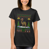 Camels Animal Xmas Ugly Camel Kerstmis T-shirt (Voorkant)