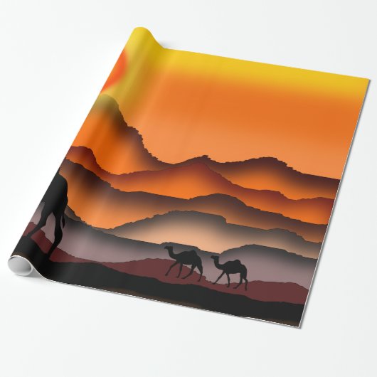 Camels Art Cadeaupapier (Uitgerold)