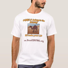 Camel's Belong in de woestijn... niet onder je lip T-shirt