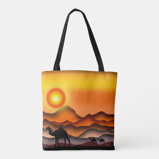 Camels Canvas tas (Achterkant)