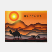 Camels Doormat Sunset Deert - Welkom Deurmat (Voorkant)