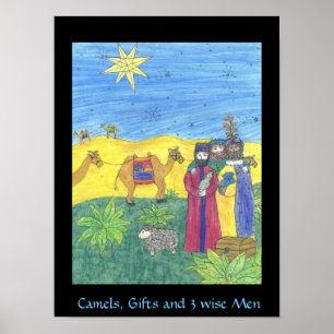 CAMELS GIFTS EN DRIE WISE MANNEN poster