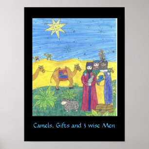 CAMELS GIFTS EN DRIE WISE MANNEN poster