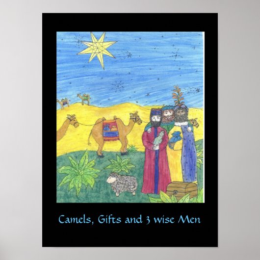 CAMELS GIFTS EN DRIE WISE MANNEN poster (Voorkant)