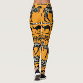 Camels illustratie Naadloos patroon ontwerp. Leggings (Achterkant)