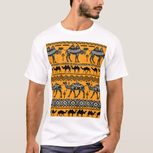 Camels illustratie Naadloos patroon ontwerp. T-shirt