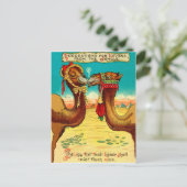 Camels in liefde, grappige St. Valentijnse kamele Briefkaart (Staand voorkant)