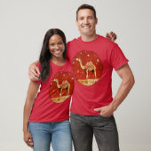 Camels Kerstmeisje T-shirt (Unisex)