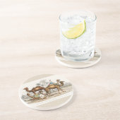 Camels of India  Illustration, 1820 Zandsteen Onderzetter (Zijkant)