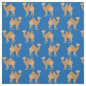 Camels Print Fabric Blue Stof (Swatch)