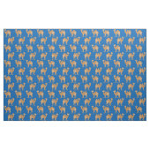 Camels Print Fabric Blue Stof (Fat Quarter)