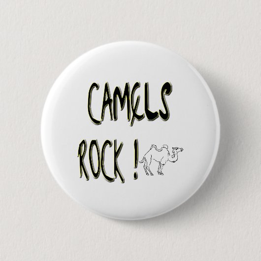 Camels Rock. Knoop Ronde Button 5,7 Cm (Voorkant)