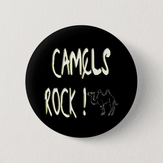 Camels Rock. Knoop Ronde Button 5,7 Cm (Voorkant)