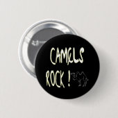 Camels Rock. Knoop Ronde Button 5,7 Cm (Voorkant /achterkant)