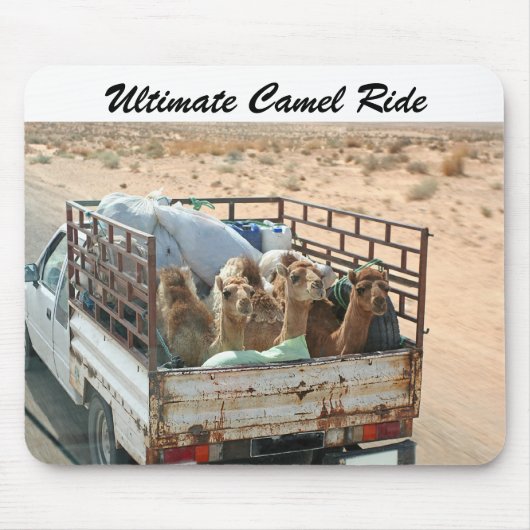 Camels Shooting the Breeze in the Sahara Mousepad Muismat (Voorkant)
