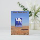 Camels-teken, Tunesië aanpasbaar Briefkaart (Staand voorkant)