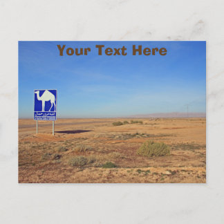 Camels-teken, Tunesië aanpasbaar Briefkaart