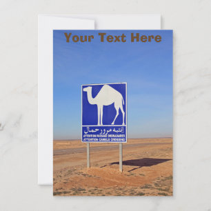 Camels-teken, Tunesië, aanpasbare kaart